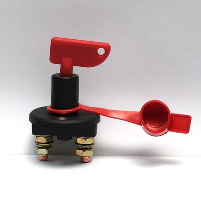 汽車全車電源總開關(guān)旋鈕式斷電開關(guān)電瓶開關(guān) 防漏電雙銅柱開關(guān)