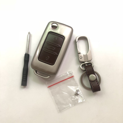 雪佛蘭09-10-11-13-15年款科魯茲改裝遙控器套保護(hù)殼鋅合金鑰匙包