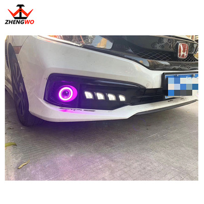 新品 適用于19款本田十代思域日行燈 LED日間行車燈流光