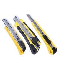 鷹之印美工刀 介刀 墻紙刀壁紙刀 切割刀 自動(dòng)鎖定內(nèi)置刀片