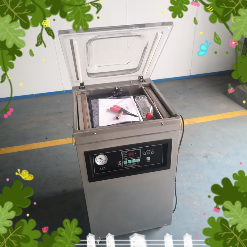 400/2L單式食品封袋機 不銹鋼鹽干筍全自動封口機 腌蒜抽真空機