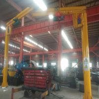 立柱懸臂吊，360度旋轉(zhuǎn)單臂吊5t 小型吊機(jī)1T2T3T鏈條葫蘆