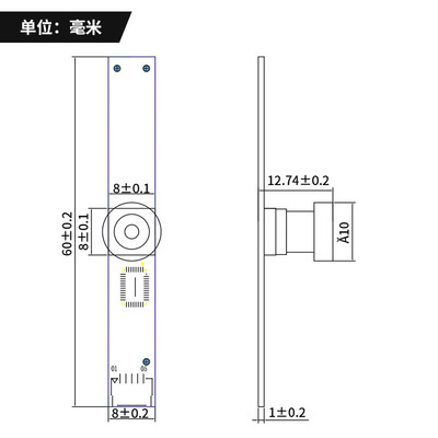 泓嘉影像廠家OV9712/720P高清安卓廣角120°廣告機USB攝像頭模組