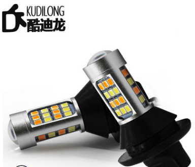 歐美汽車解碼雙色LED轉向燈 BA15S 1156 7440 3156 2835 42SMD