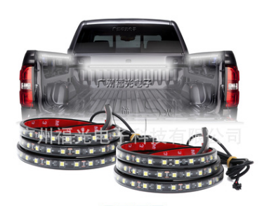 皮卡車廂照明燈帶5050尾箱燈貨柜拖車邊燈帶開關(guān)控制一拖二燈條