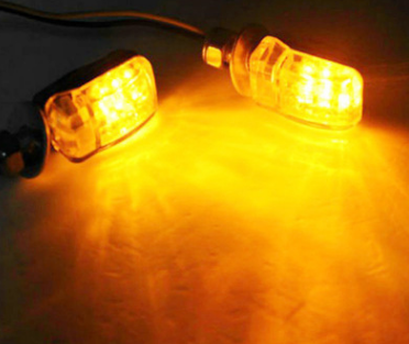 跨境專(zhuān)供 摩托車(chē)LED轉(zhuǎn)向燈 迷你LED摩托車(chē)轉(zhuǎn)向燈 黃色 工廠(chǎng)直銷(xiāo)