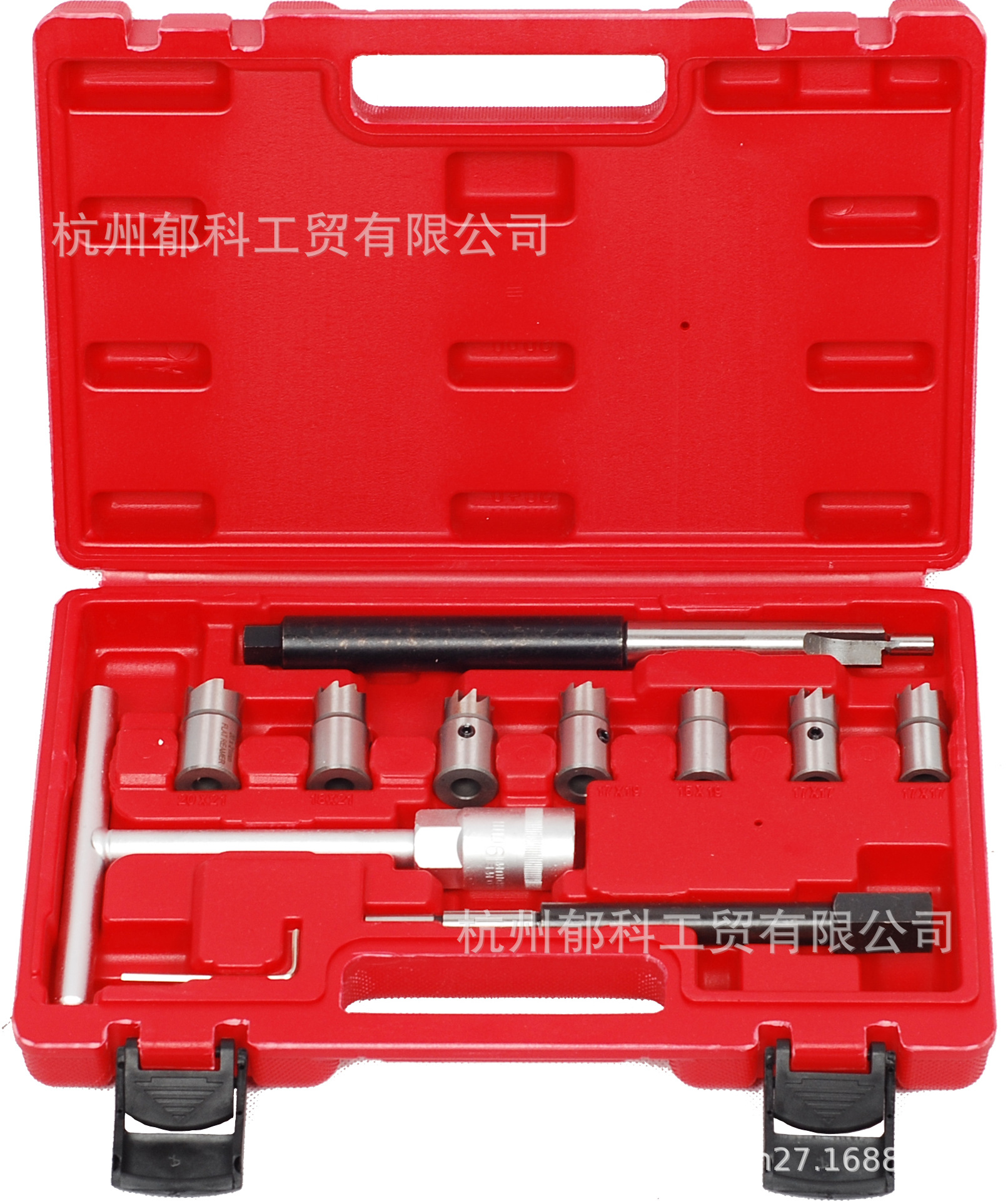 11件套柴油噴油嘴底座清理鉸刀 氣門底座清理鉸刀 積碳清理鉸刀