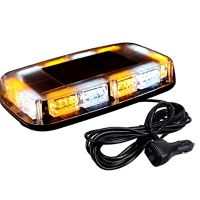 警示燈汽車(chē)校車(chē)頻閃燈48LED大功率汽車(chē)爆閃車(chē)吸頂燈短排燈