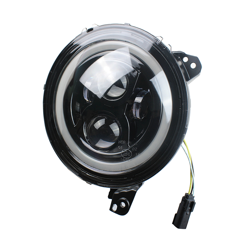 JL牧馬人大燈9寸大燈 04款 led汽車(chē)大燈透鏡