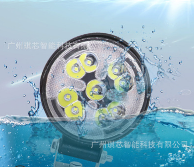 新款汽車LED工作燈 方圓27w迷你四瓣花車燈 帶爆閃檢修燈 輔助燈