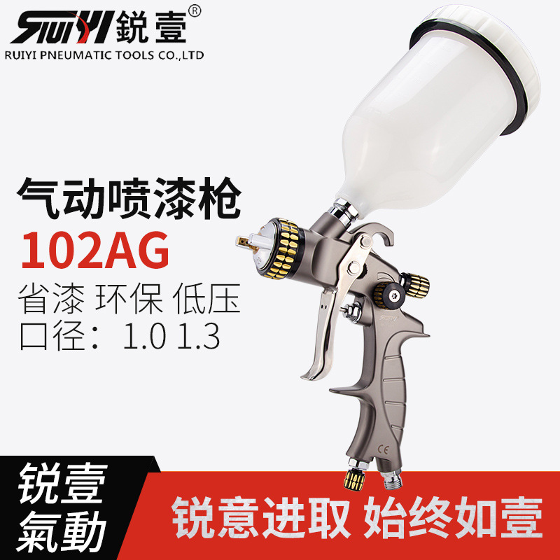 銳壹汽車噴漆槍家具面漆鈑金噴槍涂料高霧化氣動噴槍油漆噴槍現(xiàn)貨