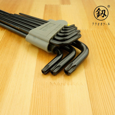 福岡工具 黑中孔梅花組套梅花扳手