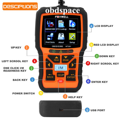 供應(yīng) Foxwell NT301 Can OBDII Auto Diagnostic Scanner