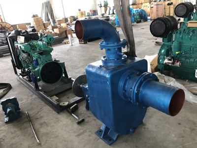 濰坊90KW柴油機(jī)水泵機(jī)組 農(nóng)田灌溉消防用360噸大流量柴油水泵機(jī)組