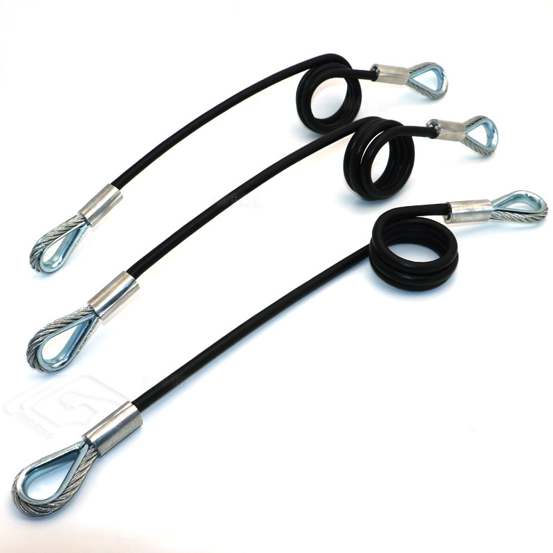 國豐制造黑色包膠鋼絲繩