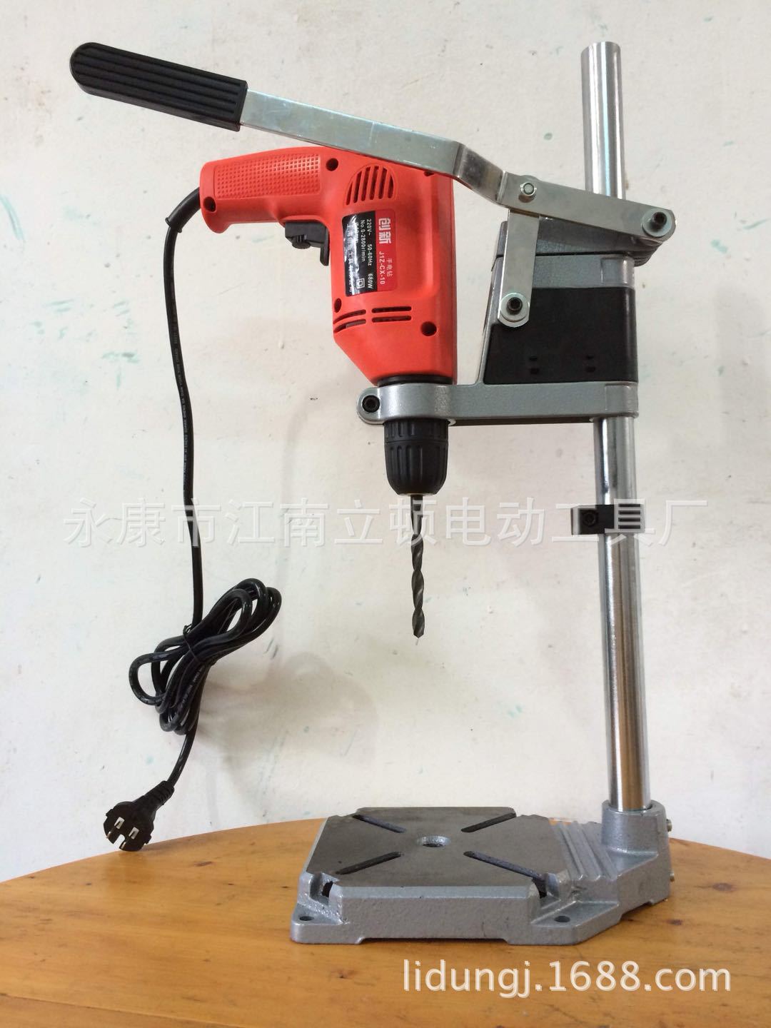 廠家直供微型手電鉆支架 手電鉆變微型臺(tái)鉆 鑄鐵底座 萬用支架