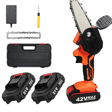 無線手持小型木工鋸園林伐木鋸充電式鋰電鋸電動修枝鋸迷你電鏈鋸