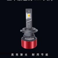 跨境電商熱銷(xiāo) 黃白三色溫汽車(chē)前照燈 H4 H11H7遠(yuǎn)近光霧燈汽車(chē)大燈