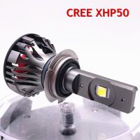 跨境XHP50汽車(chē)led大燈 h1 h4 h7 h11 led前照燈 黃金光 透鏡聚光