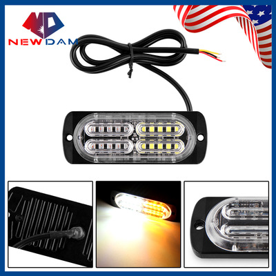 新款超薄爆閃燈 汽車20LED側(cè)邊中網(wǎng)警示燈9-30V貨卡車頻閃警示燈
