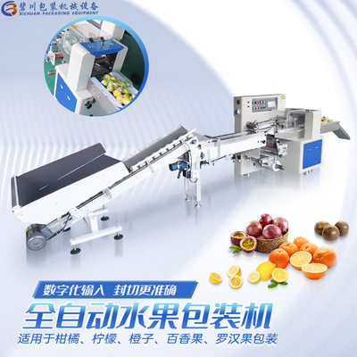 佛山廠家直供全自動檸檬包裝機(jī)高速柑橘打包機(jī)現(xiàn)貨批發(fā)水果套袋機(jī)