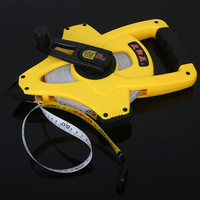廠家亞細(xì)亞架子尺 手提塑料皮尺 防水測量工具50m玻璃纖維長卷尺