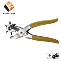 三用3合1多功能 皮帶皮革不了紙箱紙張打孔鉗子 手動腰帶圓孔工具