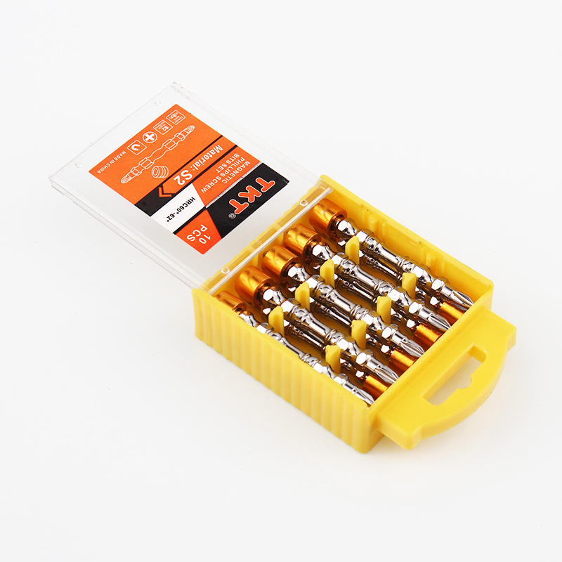 十字定位磁圈批頭套裝雙截棍電動(dòng)螺絲批頭雙頭強(qiáng)磁性十字風(fēng)批咀