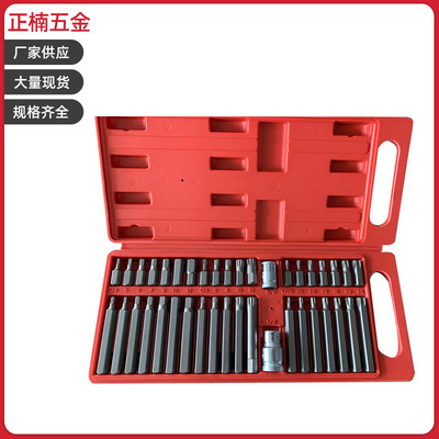 正楠五金批發(fā)40件星批組套工具 組裝套筒工具 星形內(nèi)六角批頭
