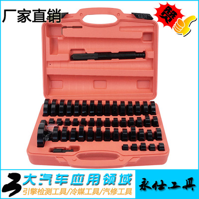 汽車培林油封拆裝工具輪轂軸承安裝工具52件套鐵套油封工具