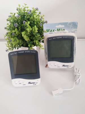 室內(nèi)室外電子溫濕度計(jì) 坐掛式家用溫度計(jì) 溫度表 高精度溫濕度計(jì)