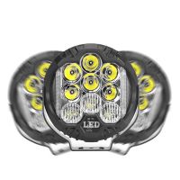 5/7寸猛禽牧馬人坦克雪佛蘭改裝射燈 LED汽車工作燈車頂燈探照燈