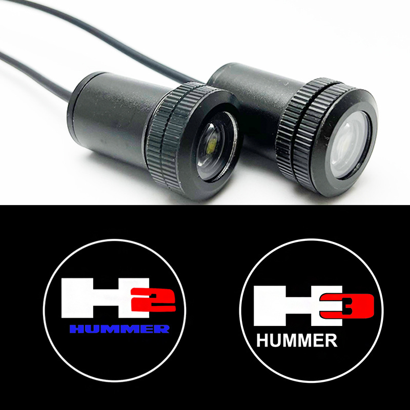 廠家直銷 第四代汽車高清迎賓燈適用于悍馬 LED迎賓燈 鐳射投影燈