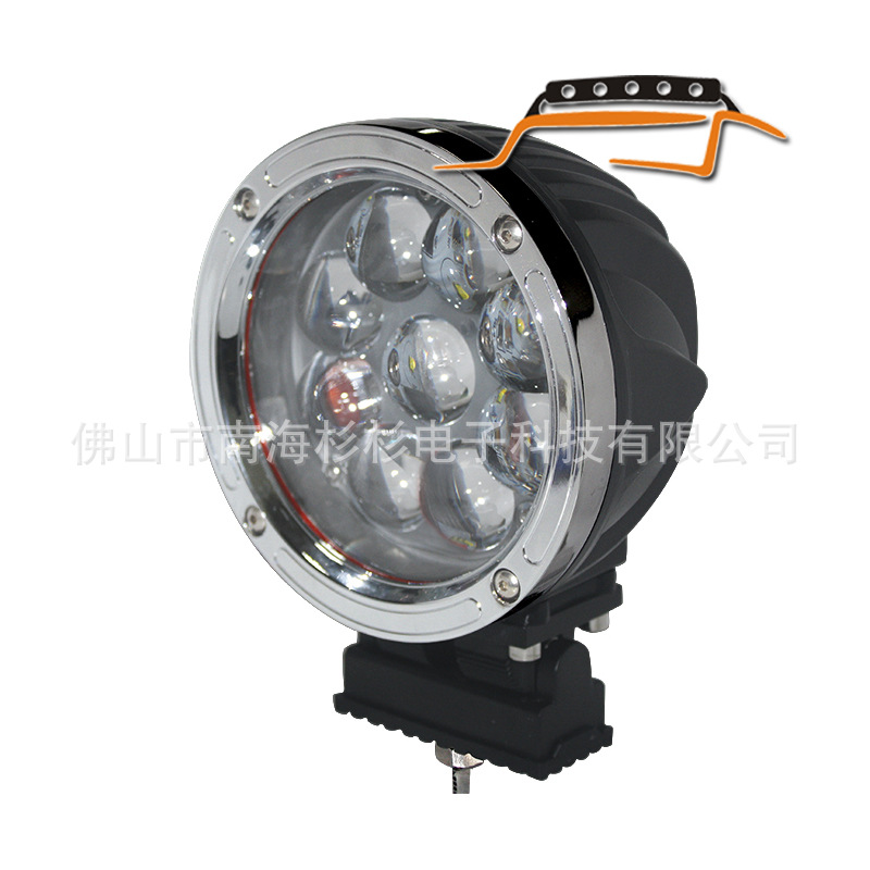 45W大功率 LED工作燈 LED探照燈 LED工程機(jī)械照明燈 越野車燈