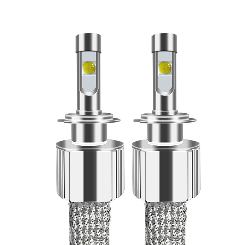 超亮編織袋散熱汽車LED大燈P70前照燈H4H7H11遠(yuǎn)近光58W科瑞燈珠