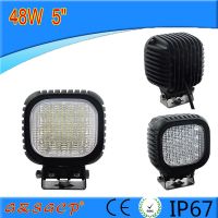 汽車工程車農(nóng)用機(jī)械車超亮48W方形led工作燈 農(nóng)用車燈 挖掘機(jī)燈