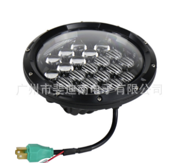 5D透鏡款84W牧馬人大燈 LED哈雷摩托車改裝車大燈 7寸牧馬人頭燈