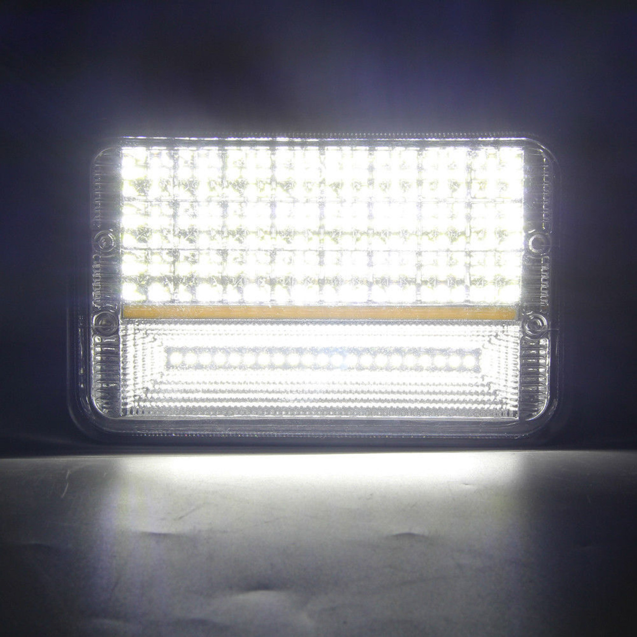 廠家直銷12V 24V方形COB日行燈5英寸42燈126W汽車LED工作燈5寸