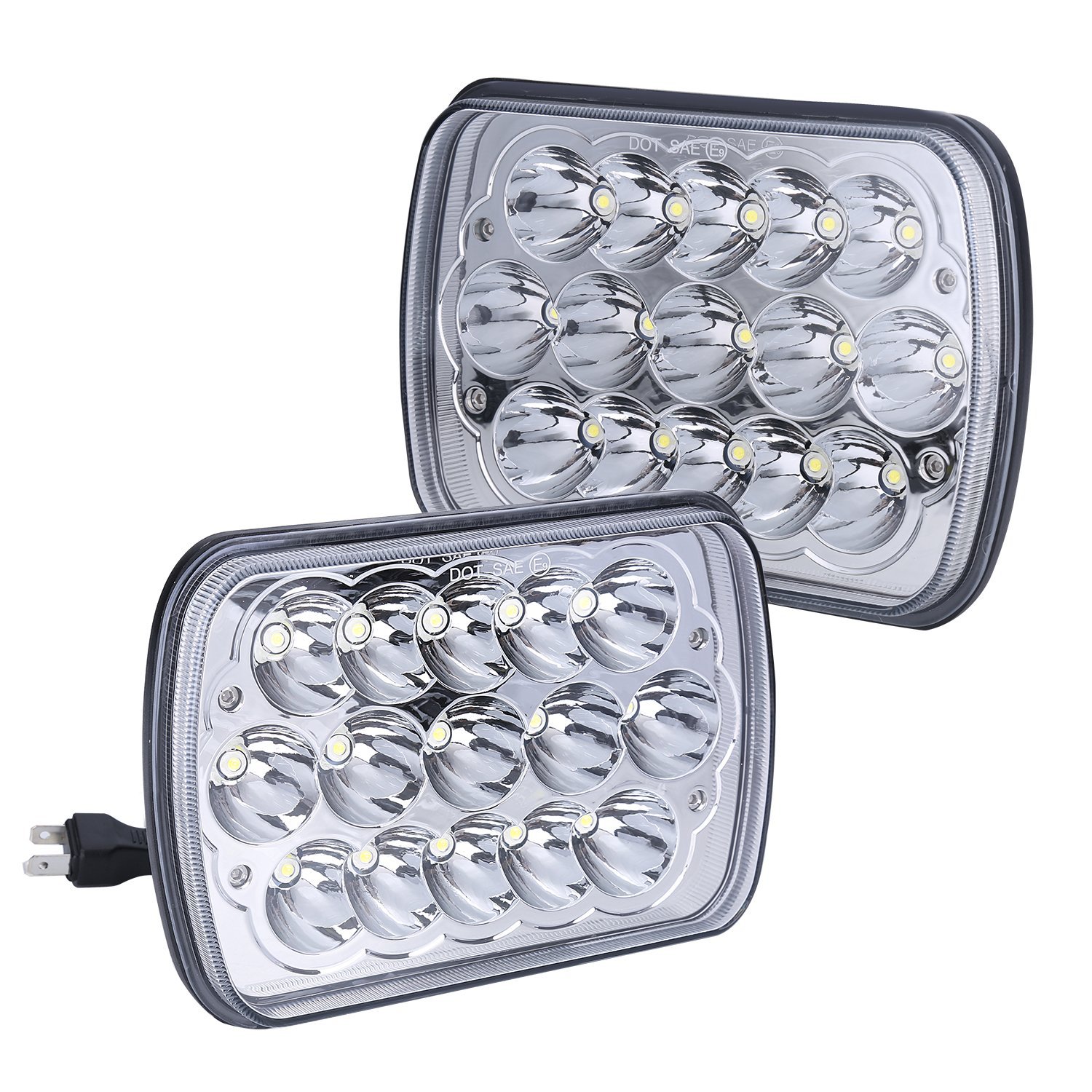 廠家直銷卡車改裝12V 24V大功率7英寸15燈45W汽車LED工作燈7寸