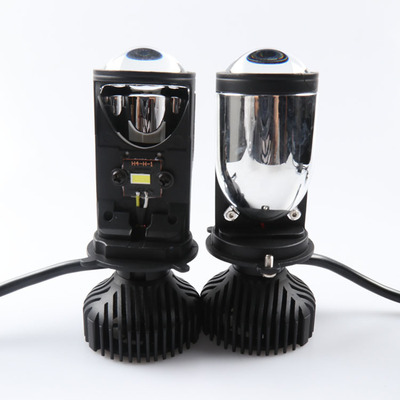 汽車LED大燈摩托車頭燈H4迷你透鏡G9 G6升級遠近一體魚眼燈