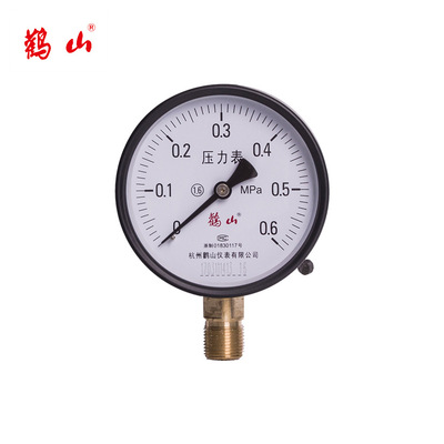 月銷上萬Y100普通壓力表小額批發(fā)水壓表 鸛山壓力表