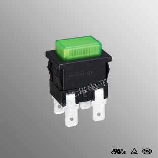 大按鍵帶燈按鈕開關(guān) 自鎖開關(guān) KAN-L6 大電流 彩電儀器儀表