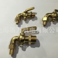 銅考克 銅水龍頭 銅彎咀旋塞閥2分3分4分活接彎嘴旋塞1/4 3/8 1/2