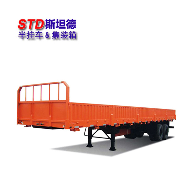 13米欄板半掛車 出口型40英尺欄板半掛車 佛山半掛車廠家直供