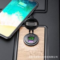 新品跨境熱銷改裝車載充電器pd+QC3.0快充TPYE-C手機汽車充電器