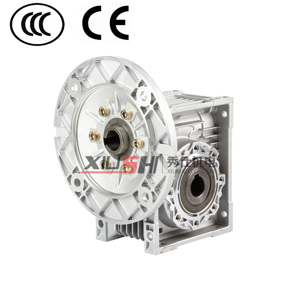 秀仕渦輪減速機(jī) 供應(yīng)nmrv090蝸輪蝸桿減速機(jī) 變速箱 立式減速器