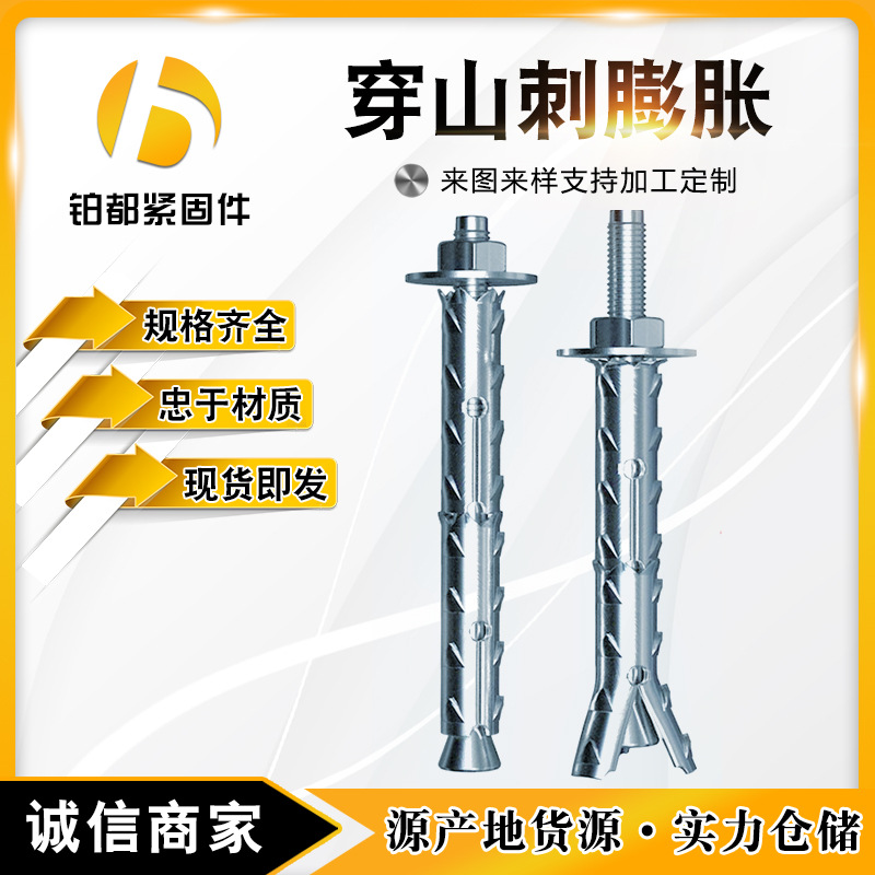 供應(yīng) 穿墻刺膨脹螺栓 熱水器鉤砌塊錨栓 V型穿墻刺自鎖魚鱗拉爆