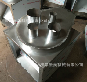 木薯蓮藕切片機(jī) 定向下壓切圓片的設(shè)備 一機(jī)4個(gè)進(jìn)料口下壓切片機(jī)