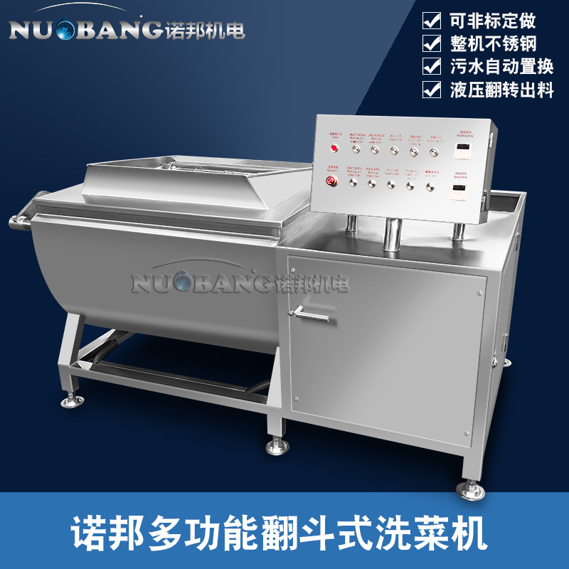 現(xiàn)貨銷售小型果蔬清洗機(jī) 鮮切蔬菜清洗 全自動(dòng)翻斗式氣泡洗菜機(jī)