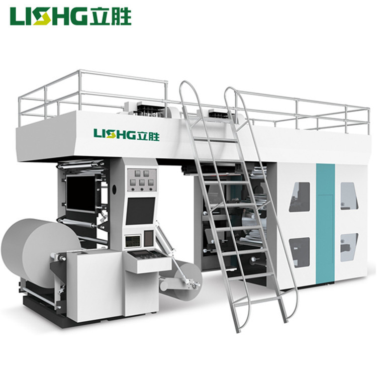 衛(wèi)星式柔版印刷機(jī)紙袋印刷 淋膜紙辛格拉紙牛皮紙4色印刷機(jī)